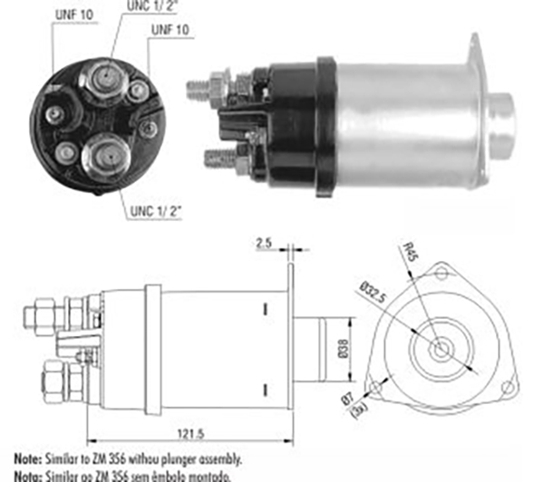 AUTOM 42 MT 12V = ZM-2456   CAJA X 3